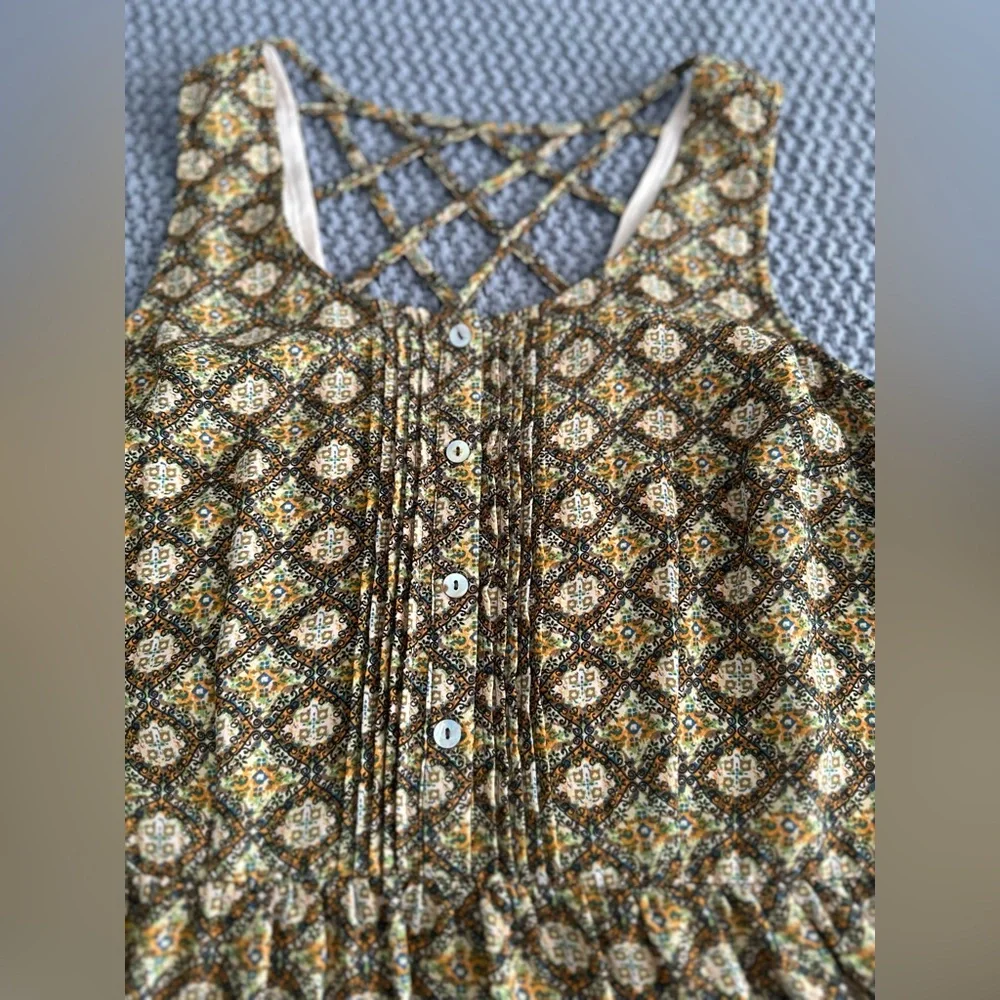 Daniel Rainn Brown and Cream Floral Fit-and-Flare Dress - Picture 3 of 8